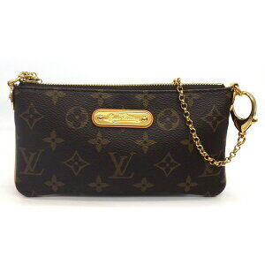 Louis Vuitton Pochette Milla Handbag Brown Monogram Canvas